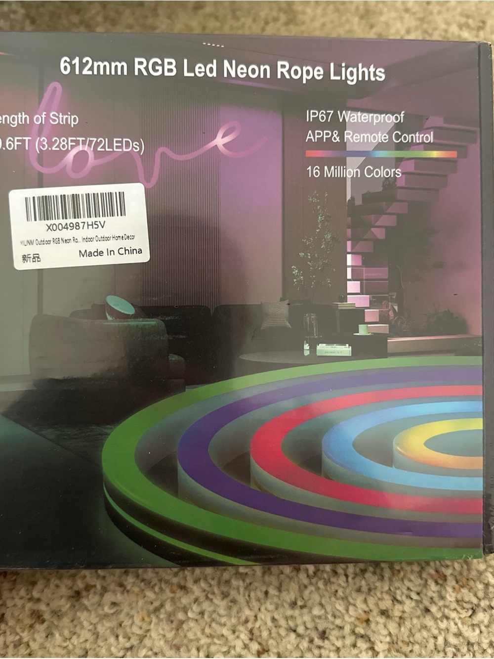 RGB LED Neon Rope Lights - Multi Color